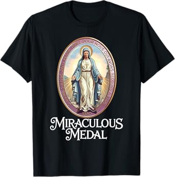 Miraculous Medal Marian Our Lady Catholic T-Shirt