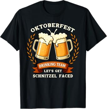 Germany Oktoberfest Drinking Team Beer Mugs German Festival T-Shirt