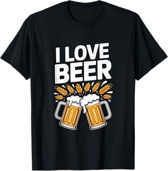 I Love Beer Cheers Brewery Graphic T-Shirt