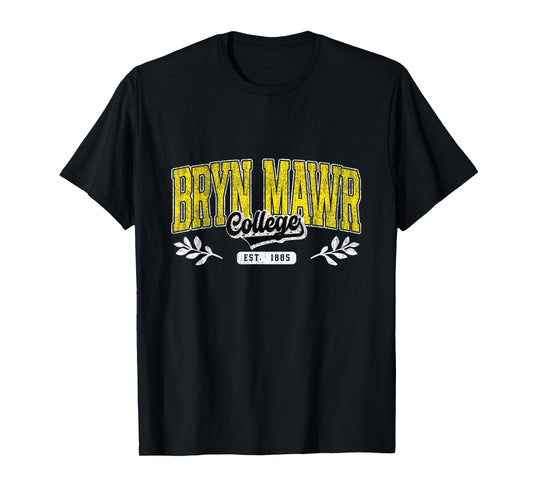 Vintage Bryn MAWR Arch Athletic Sports Tee Men Women T-Shirt