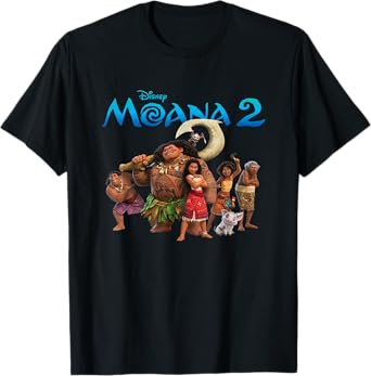 Disney Moana 2 Oceania Adventure Big Crew Panel T-Shirt