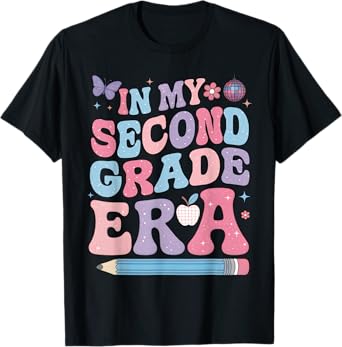 In My Second Grade Era Girl Back To School 2nd Grade Teacher T-Shirt