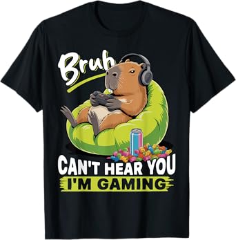 Capybara Gamer Gaming T-Shirt
