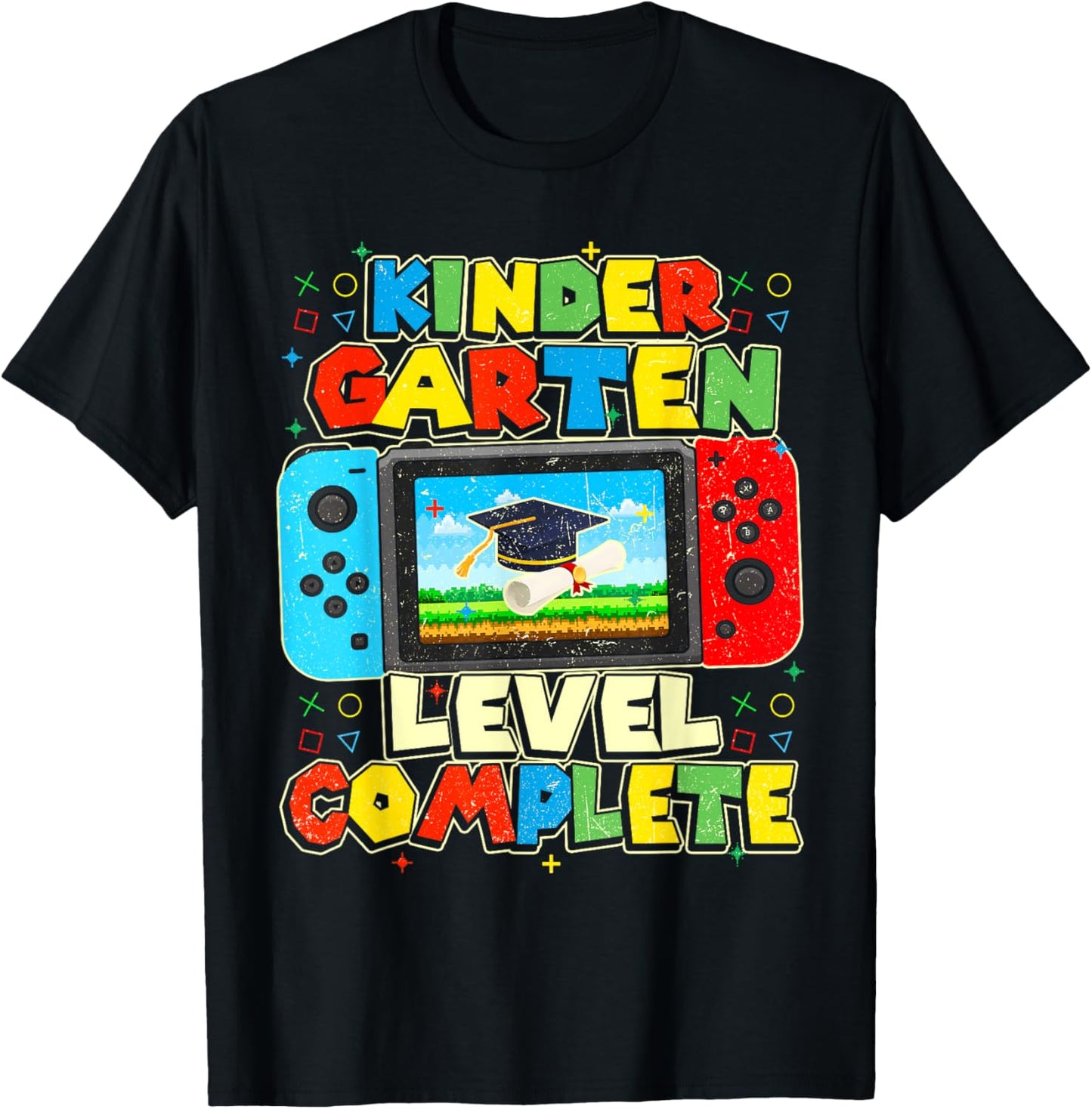 Kindergarten Level Complete Graduation Class 2025 Gamer Boys T-Shirt