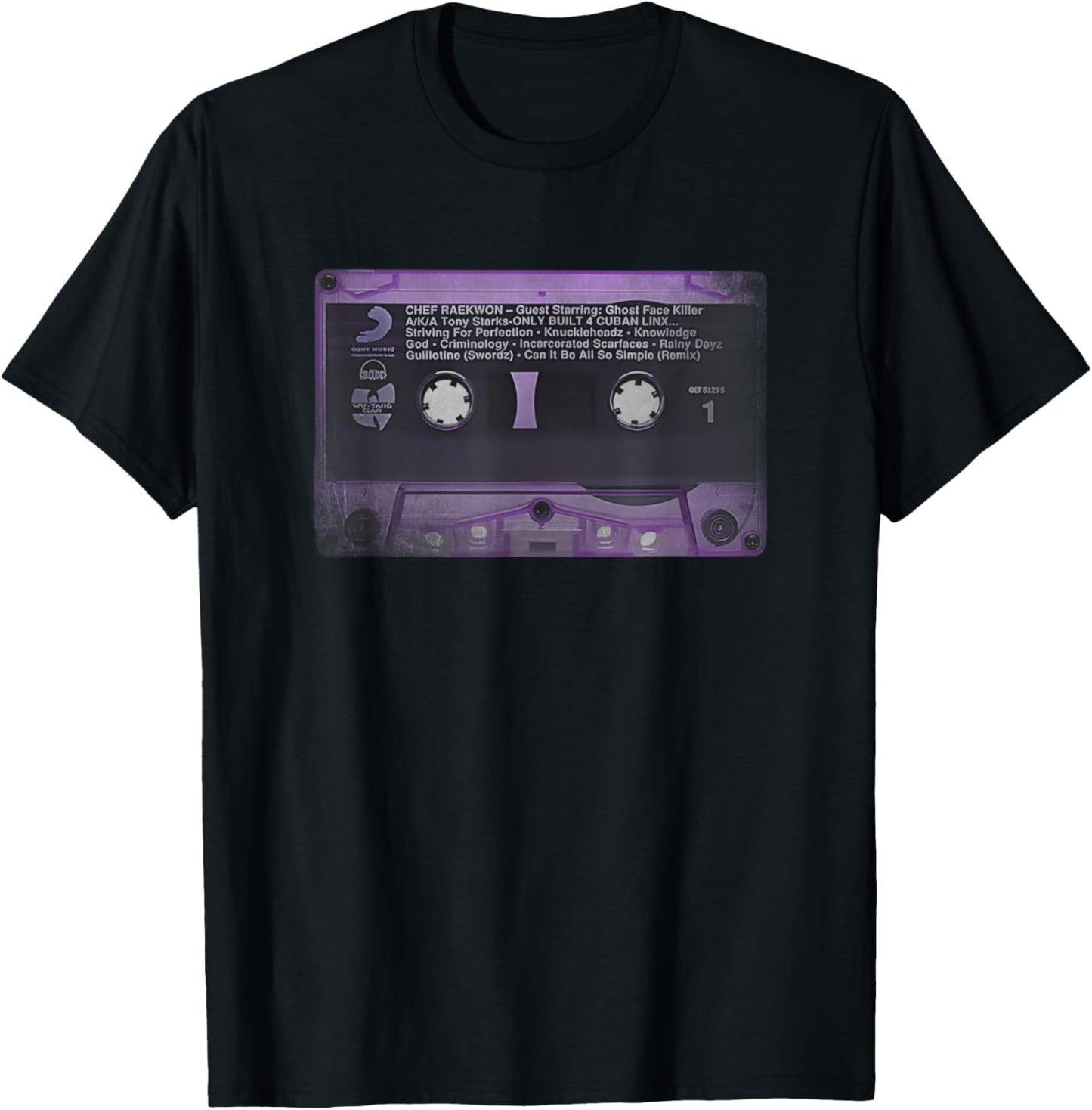 Purple Cassette Tape Retro Vintage 90s Hip Hop Music Lover T-Shirt