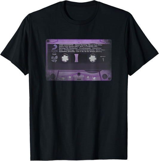 Purple Cassette Tape Retro Vintage 90s Hip Hop Music Lover T-Shirt