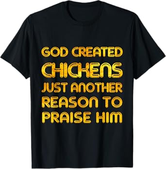 Funny Chicken Lover Farmer Christian Believer Jesus Love T-Shirt