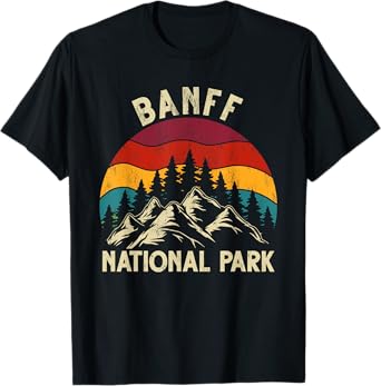 Retro Vintage Graphic Banff National Park T-Shirt