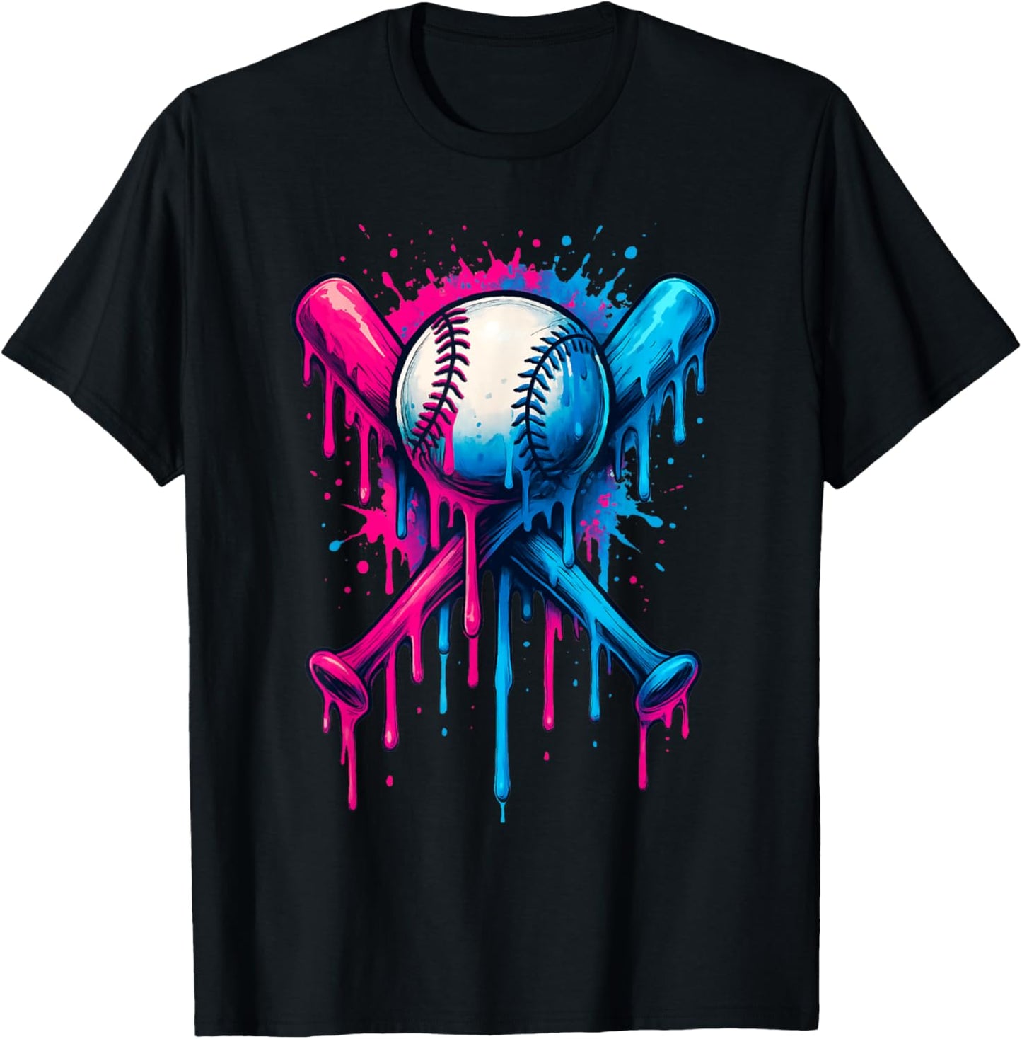 Baseball Drip For Boys Ice Cream Drip Toddler Boys Baseball T-Shirt