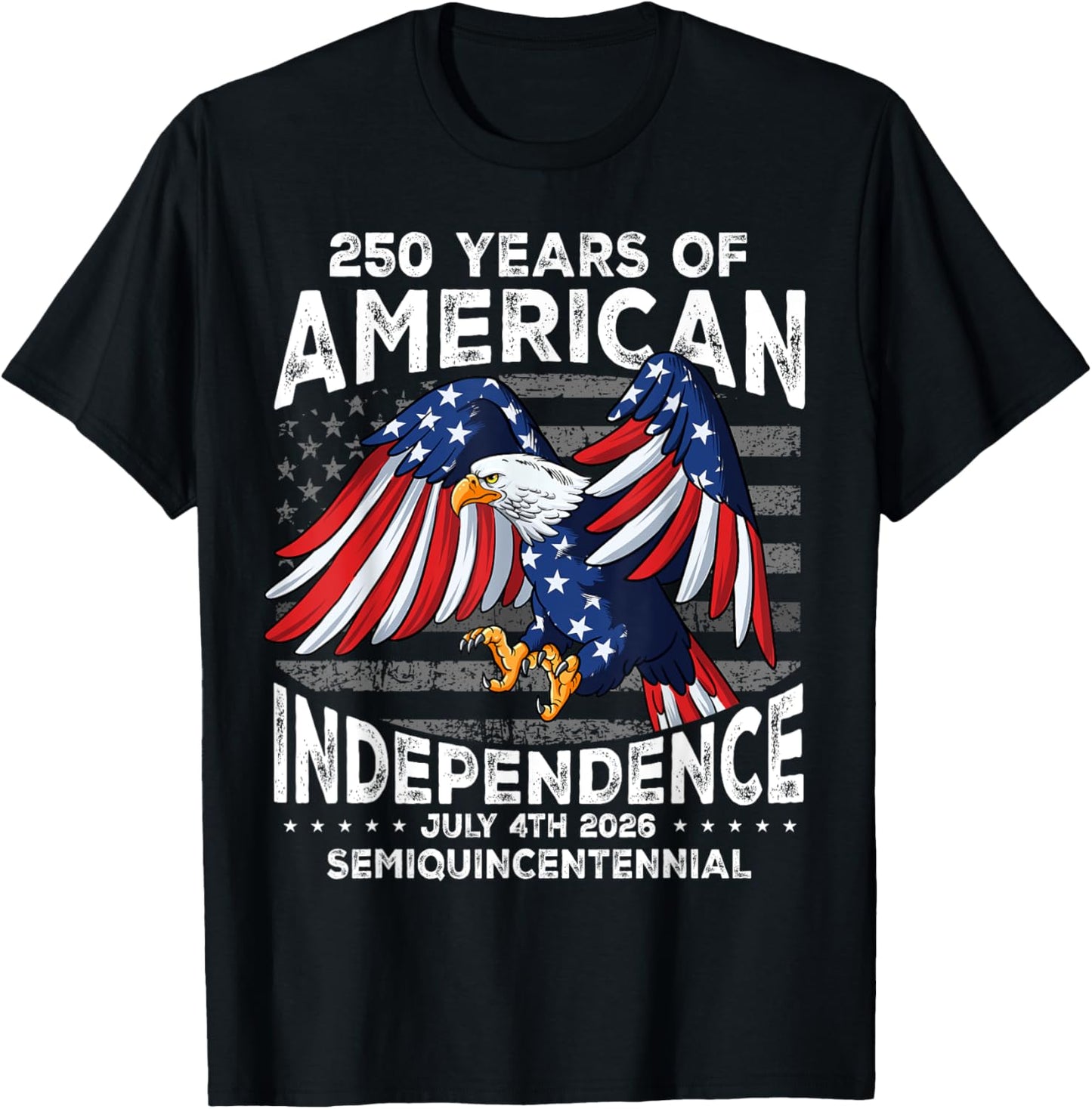 USA 250th Anniversary American Flag Us 4th Of July T-Shirt