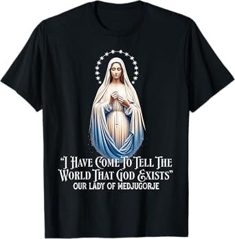Our Lady of Medjugorje Pilgrimage Marian Catholic T-Shirt