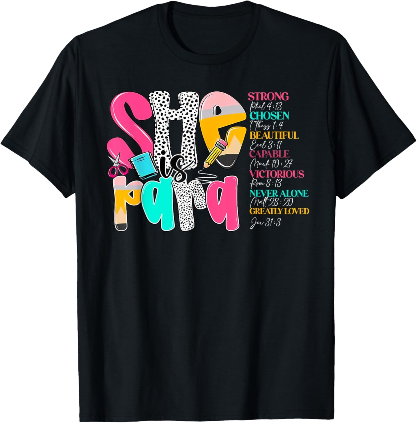 She Is Para Teacher Happy First Day Back To School Tee by TeeBrew
