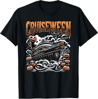 Cruising Designs By MCG.Co Cruiseween Black Unisex-Adults & Kids Halloween T-Shirt
