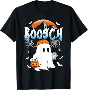Ghost Boosch Beer Halloween Spooky Season Funny T-Shirt