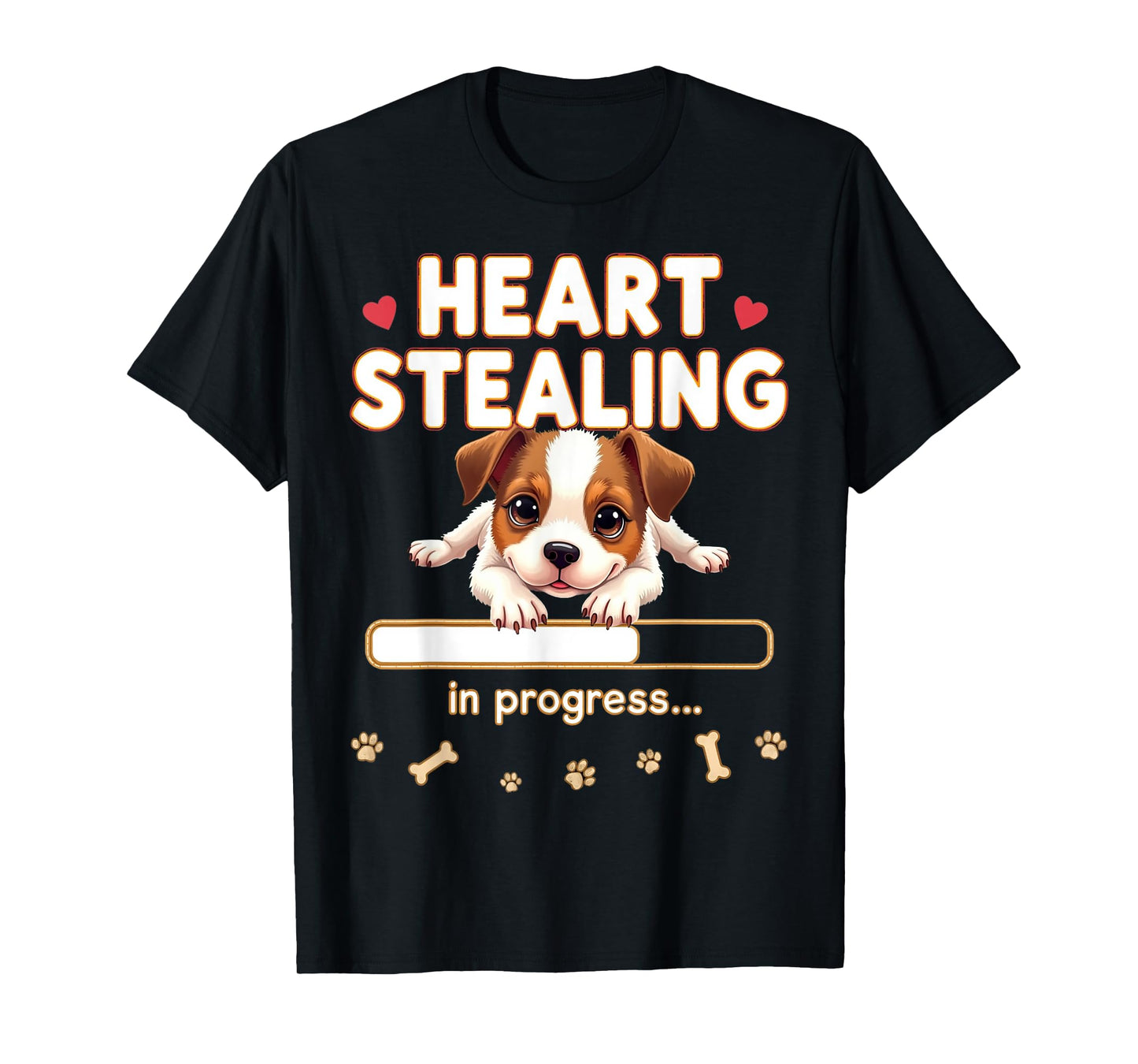 Heart Jack Russell Terrier Dog Funny Gift Jack Russell Puppy T-Shirt
