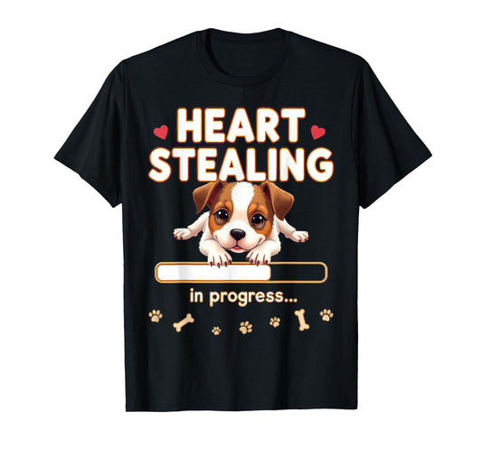 Heart Jack Russell Terrier Dog Funny Gift Jack Russell Puppy T-Shirt