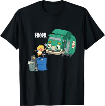 Trash Trucks The Bear Raccoon & Hank Adventure T-Shirt