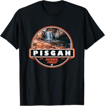Pisgah National Forest North Carolina Badge T-Shirt