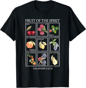 Summer Stamps Fruit Of The Spirit Christian Religious Faith T-Shirt