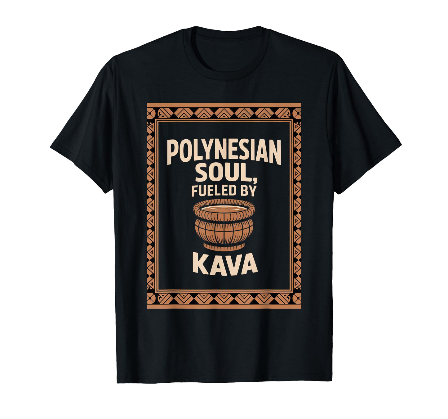 Pacific Island Kava Culture Artwork Design T-Shirt