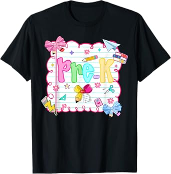 HUGvyn Back to School: Pre-K Preschool Preppy Teacher Girls T-Shirt