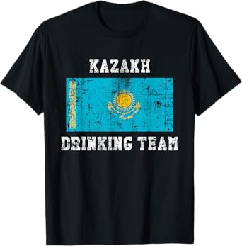 Kazakh Drinking Team Funny National Pride Gift T-Shirt