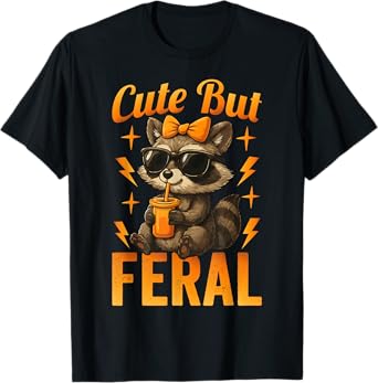 Cute but feral, feral raccoon T-Shirt