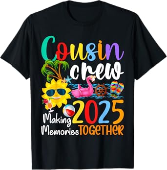 Cousin crew 2025 Summer Vacation Beach Family Trips Matching T-Shirt