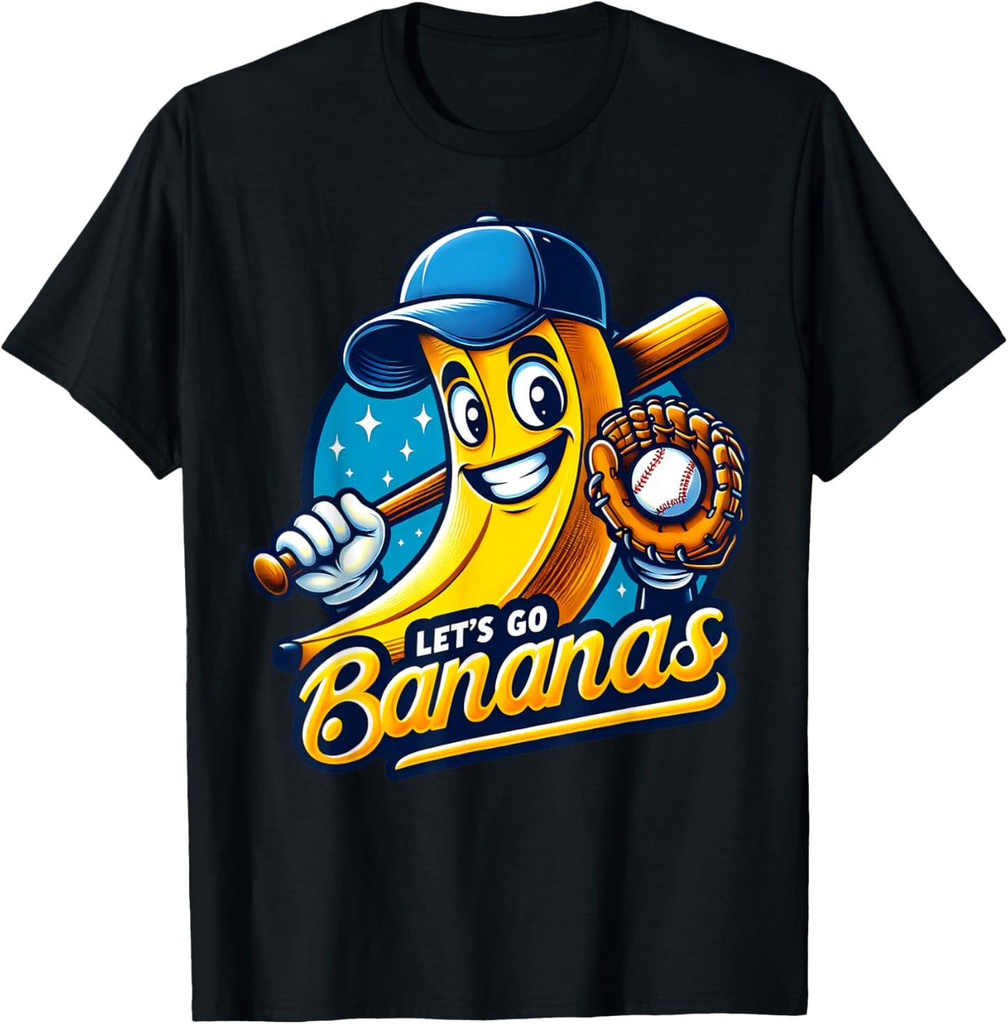 Funny Let's Go Bananas Cute Banana Fruit Lover Game Day Kids T-Shirt