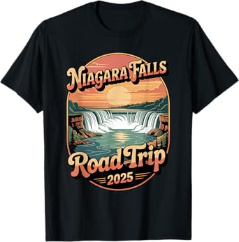 Niagara Falls Road Trip 2025 Summer Vacation Souvenir T-Shirt