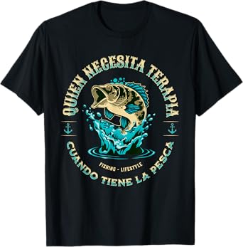 Spanish Fishing Terapia En Espanol Para Pescador T-Shirt
