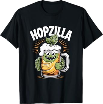 Hopzilla Craft Beer IPA Hops Monster Funny Beer Lover T-Shirt