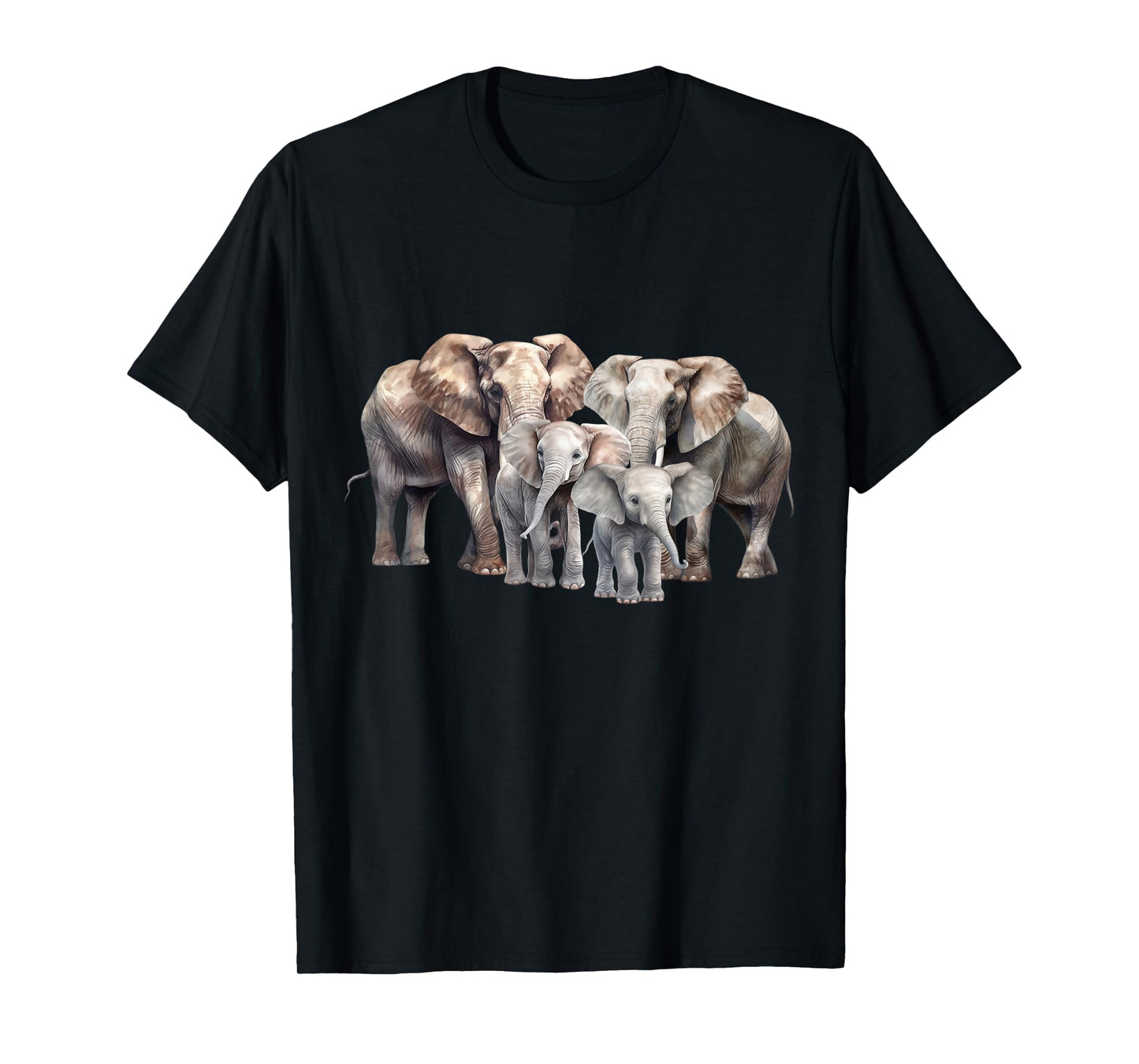 Elephant Family Elephant For Men Women Kids Boys Girls T-Shirt