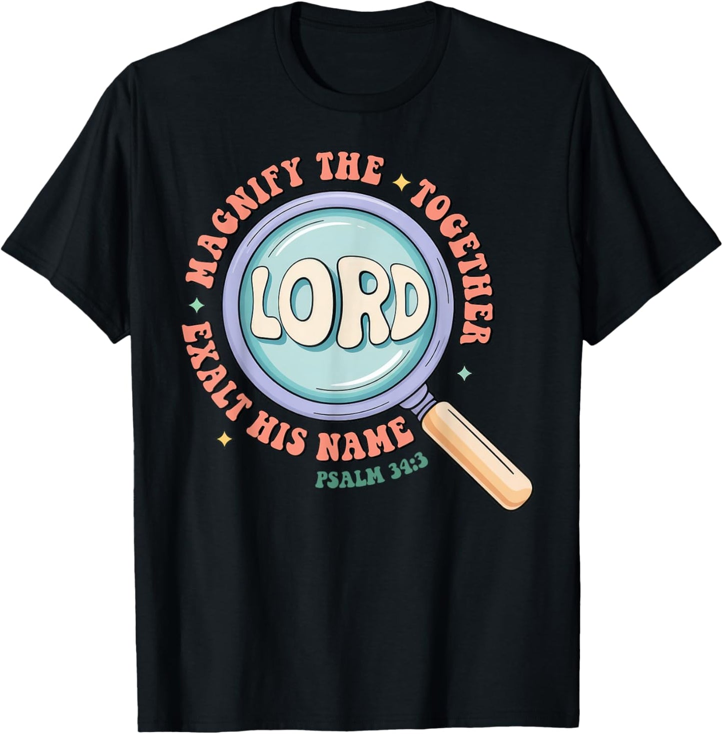 Magnify The Lord Bible Verse Magnified VBS 2025 Summer Camp T-Shirt