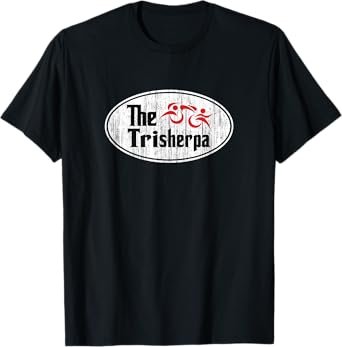 Triathlon Triathlete Support - TRI Sherpa Dads & Moms T-Shirt