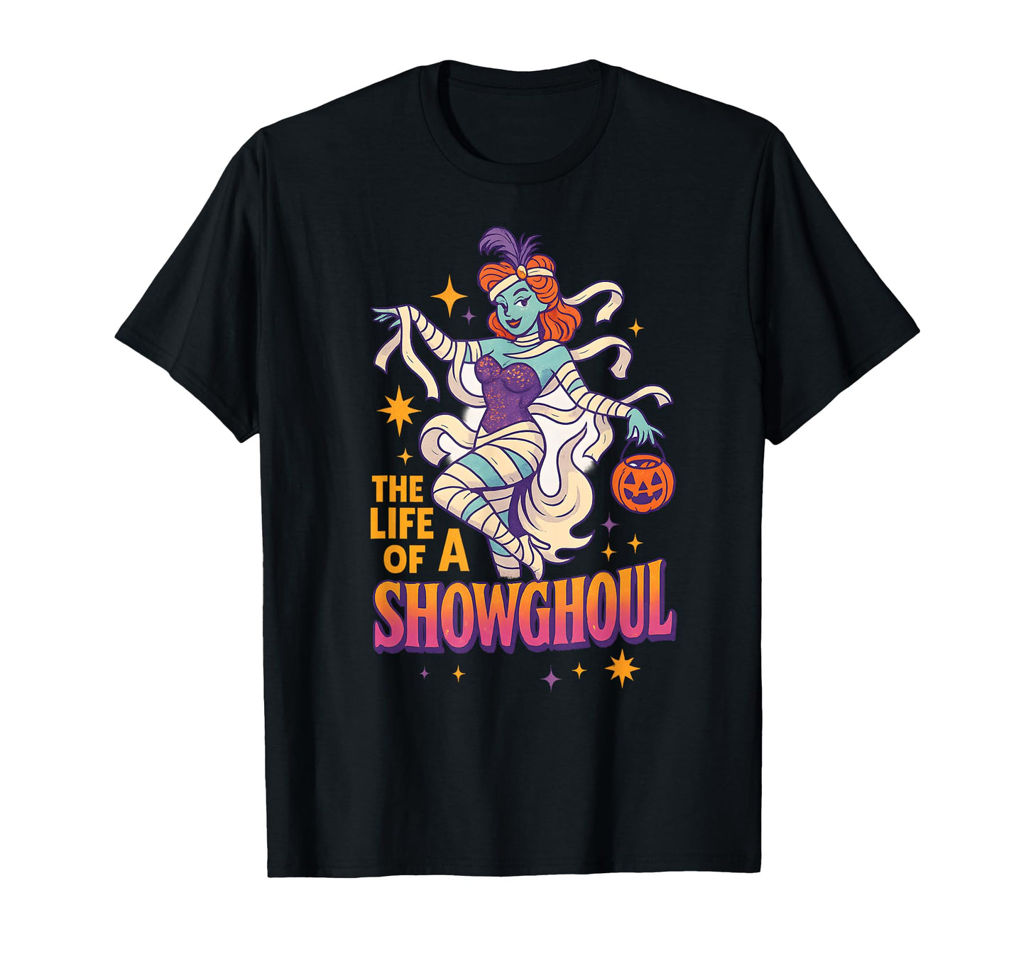 The Life of a Showghoul Funny Halloween Broadway Ghost T-Shirt