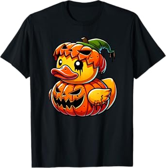 Funny Duck Pumpkin Halloween Costume Boys Girls Kids T-Shirt