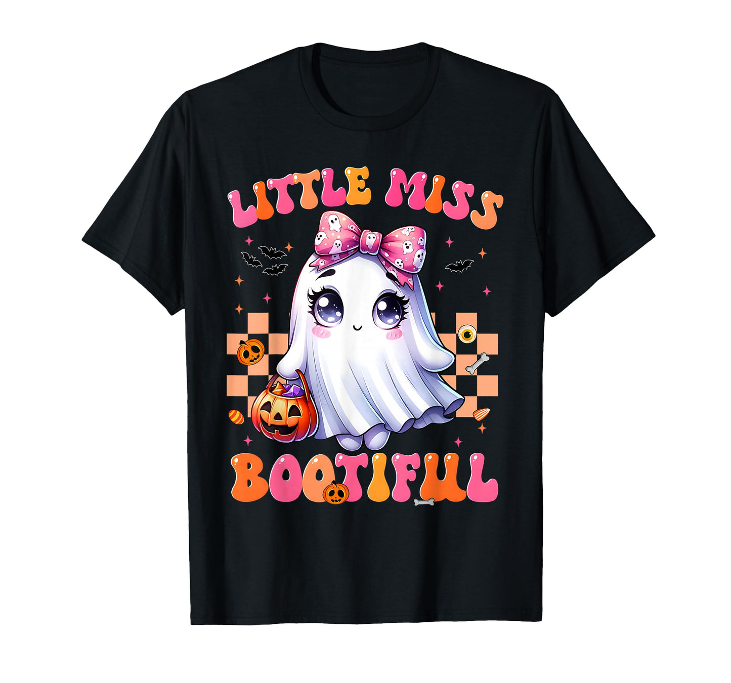 Coquette Boo Little Miss Bootiful Halloween Custumes Girls T-Shirt