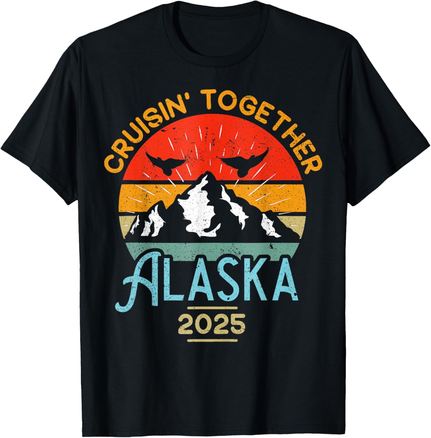 Cruising Alaska Together 2025 Cruise Trip Vacation Matching T-Shirt