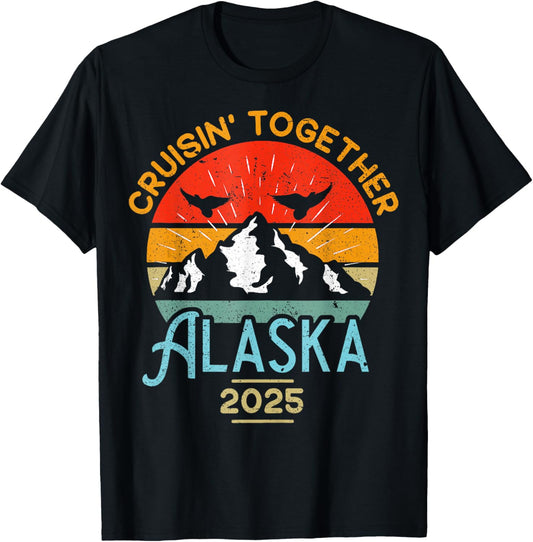 Cruising Alaska Together 2025 Cruise Trip Vacation Matching T-Shirt