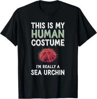 Halloween This Is My Human Costume I'm Really A Sea Urchin T-Shirt