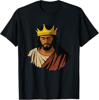 Black Jesus African American Jesus Portrait Black Christian T-Shirt