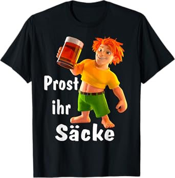 Malle Designs Beer Drinking for Pumuckl Fans and Beer Drinkers T-Shirt