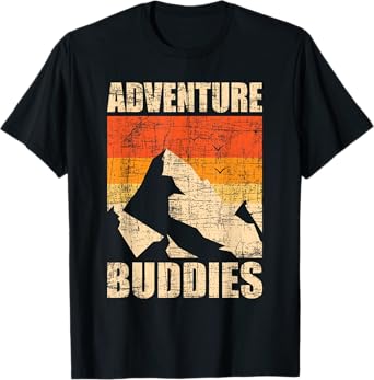 Adventure Buddies - Traveler Buddy Backpacking Camping Hiker T-Shirt