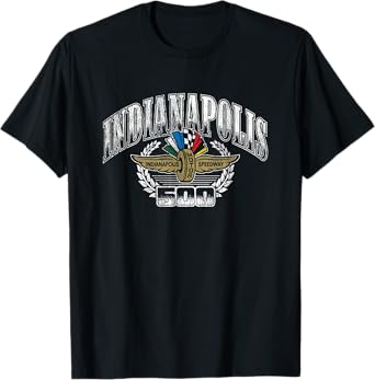 Indy 500 Indianapolis Motor Speedway Vintage Distressed Logo T-Shirt