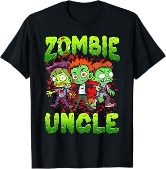 Zombie Uncle Halloween Costume Family Matching T-Shirt