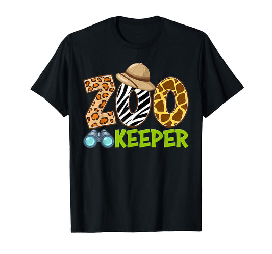 Zookeeper Animals Zoo Wildlife Lover Safari Costume T-Shirt