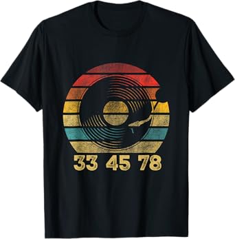 33 45 78 - Vinyl Records Music Lover Record Collector T-Shirt