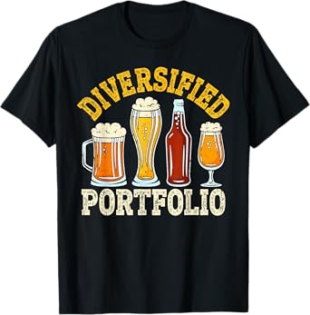 Diversified Portfolio Beers Bartender Microbrewery Hops T-Shirt