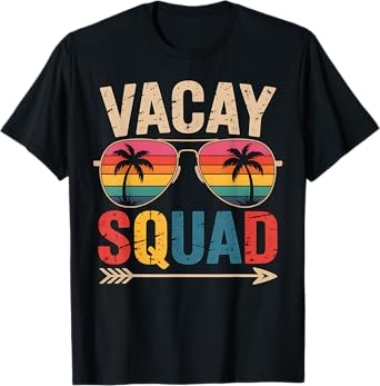 Vacay Squad Summer Vacation Family Trip Beach Tropical Gift T-Shirt